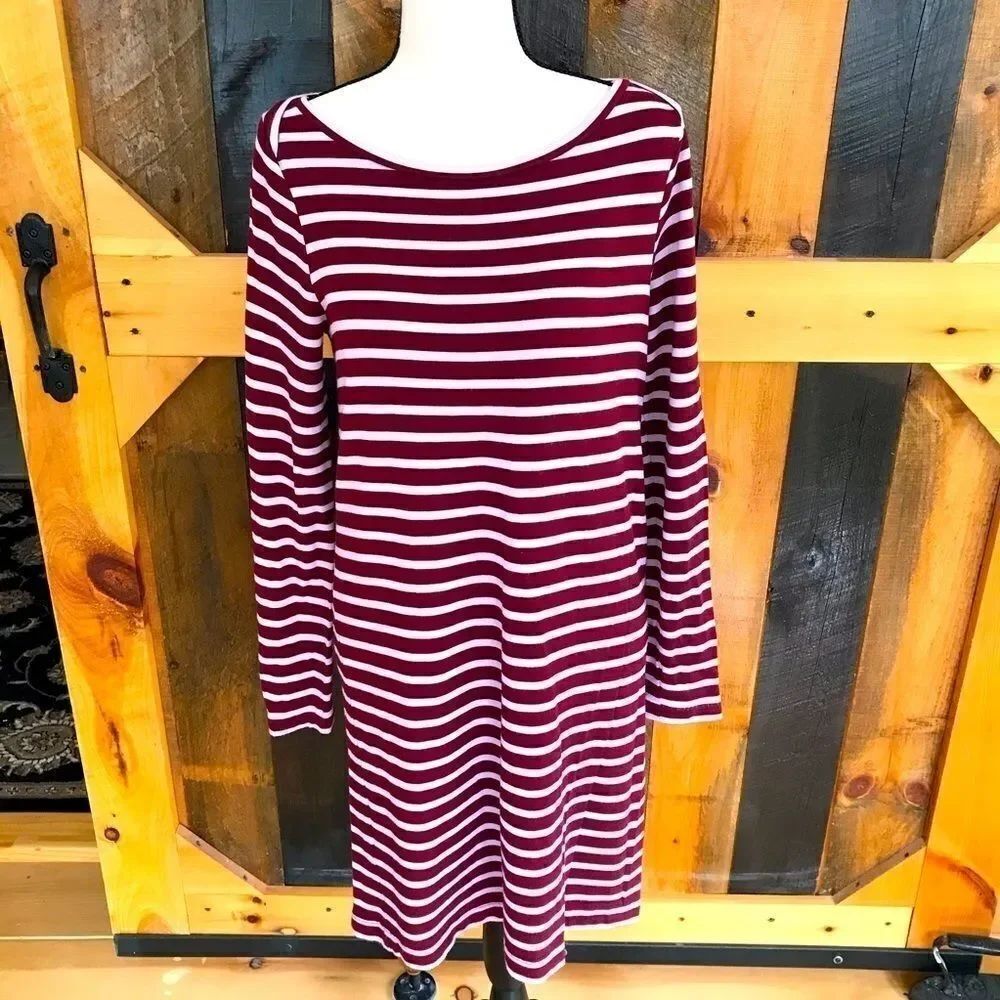 Lou & Grey French terry striped dress, size S